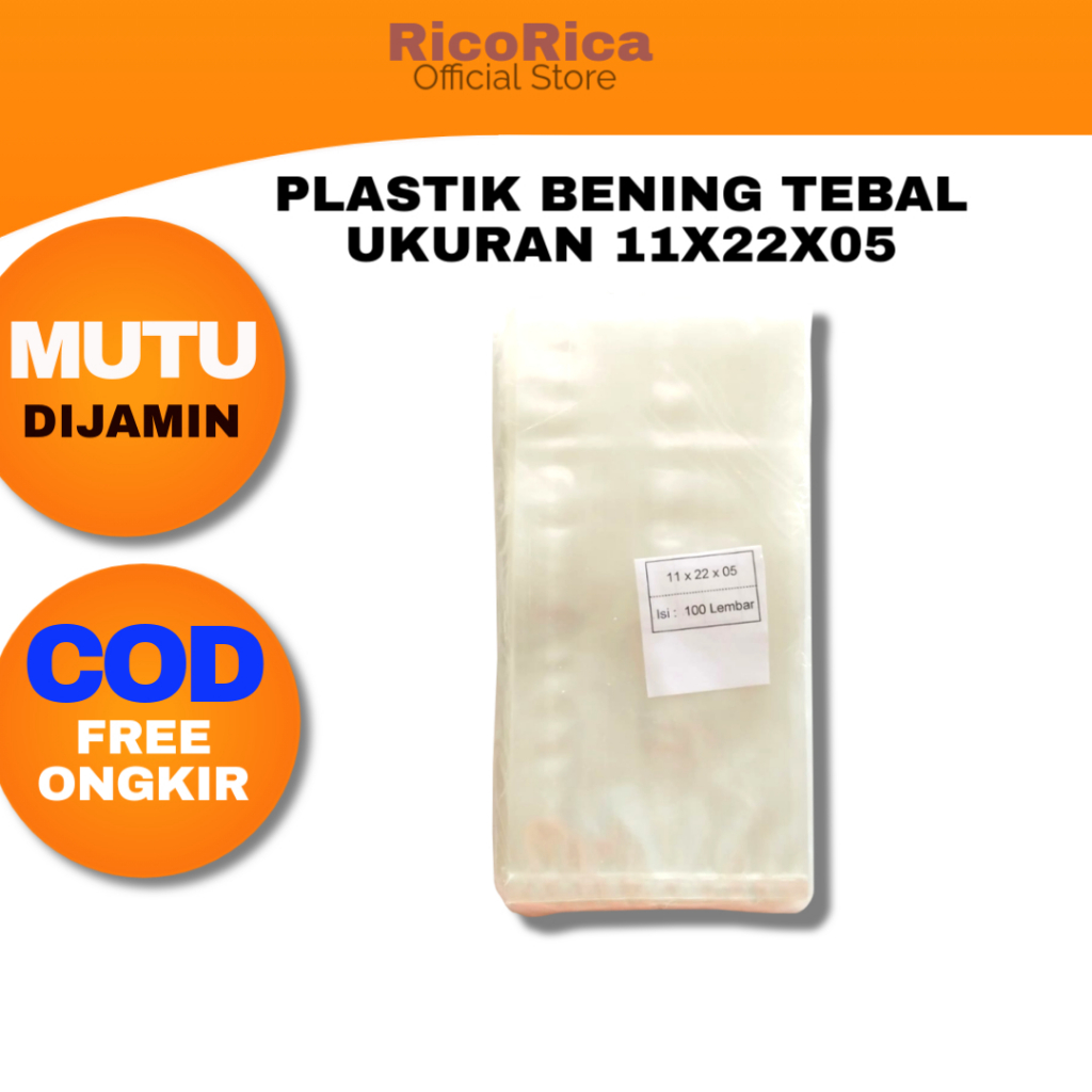 Plastik Pp Bening Tebal 05 Untuk Kerupuk