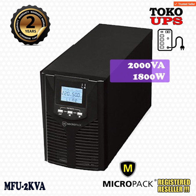 UPS Online Micropack MFU2KVA MFU-2KVA 2000VA 1800W LCD Online