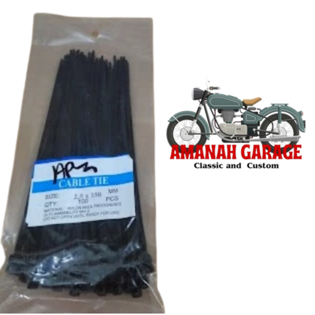 

Tali Kabel Tis Ripet 150 MM 15 Senti meter ISI 100 PCS