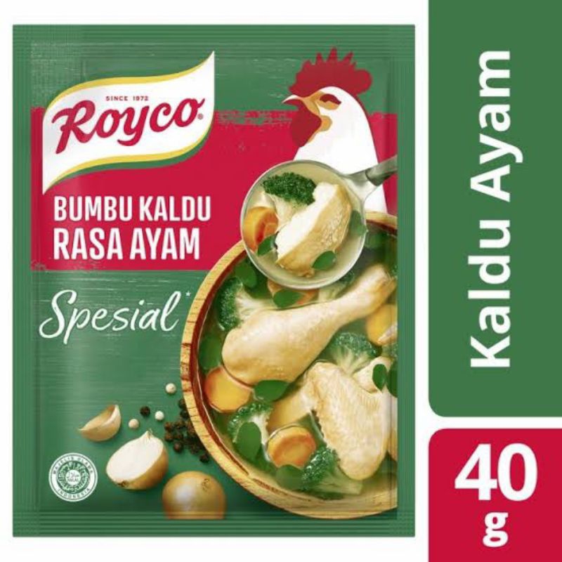 

ROYCO BUMBU PENYEDAP KALDU RASA AYAM 40 Gram