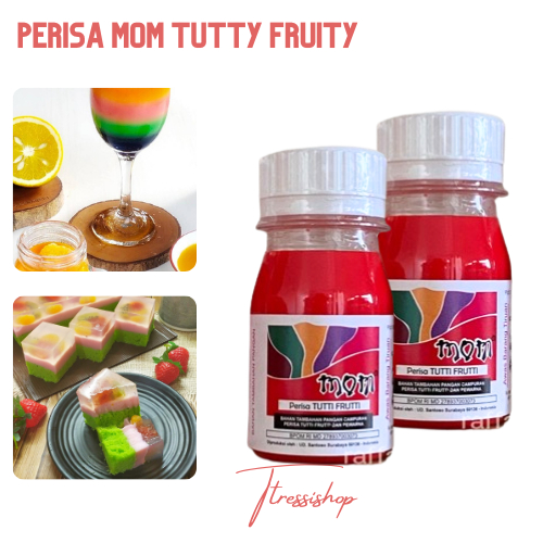 

Perisa Mom Tutty Fruity 40 ml Perisa Makanan Minuman Perasa Pewarna untuk ES / Minuman / KUE