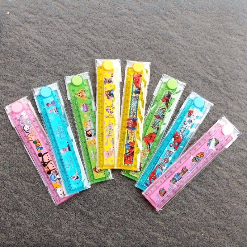 

Penggaris Lipat Penggaris Plastik Micro 15 / 30 Cm Karakter Lucu ( Pcs )