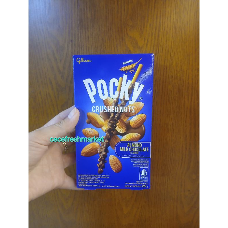 

Jual coklat stick dengan kacang almond cincang glico pocky pack