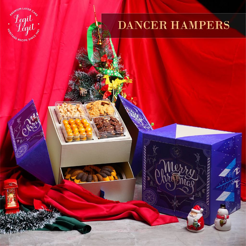 

Legit Legit Dancer Hampers - Christmas Hampers | Hampers Natal | Parcel Natal | Hadiah Natal | Paket Kue