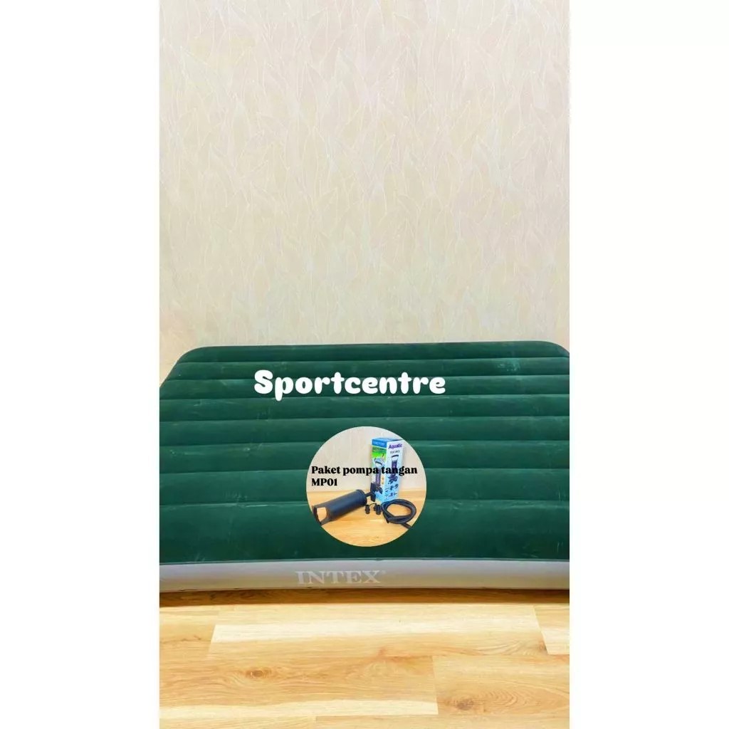 INTEX 64108 KASUR ANGIN DOUBLE AIRBED DURABEAM DOUBLE KASUR TIUP Kasur Angin Intex Durabeam double A