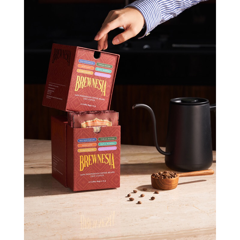 

Brewnesia Coffee (12 sachet drip bag with hardbox)