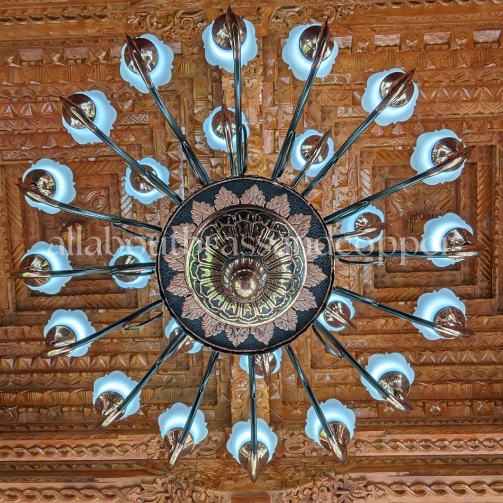 lampu gantung joglo tembaga/lampu gantung jawa klasik/lampu gantung antik