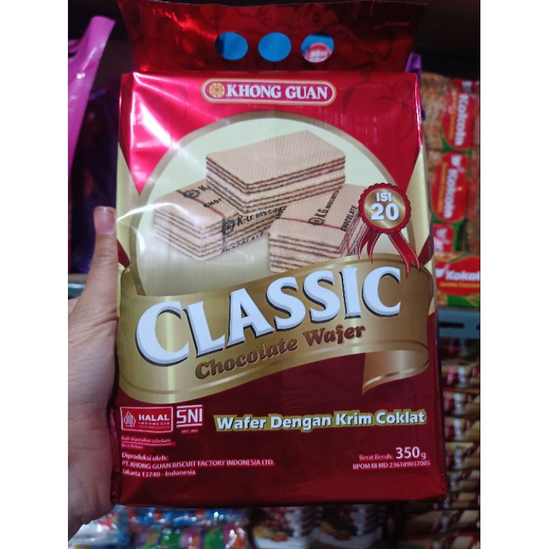 

KHONG GUAN Classic Wafer dengan Krim Coklat