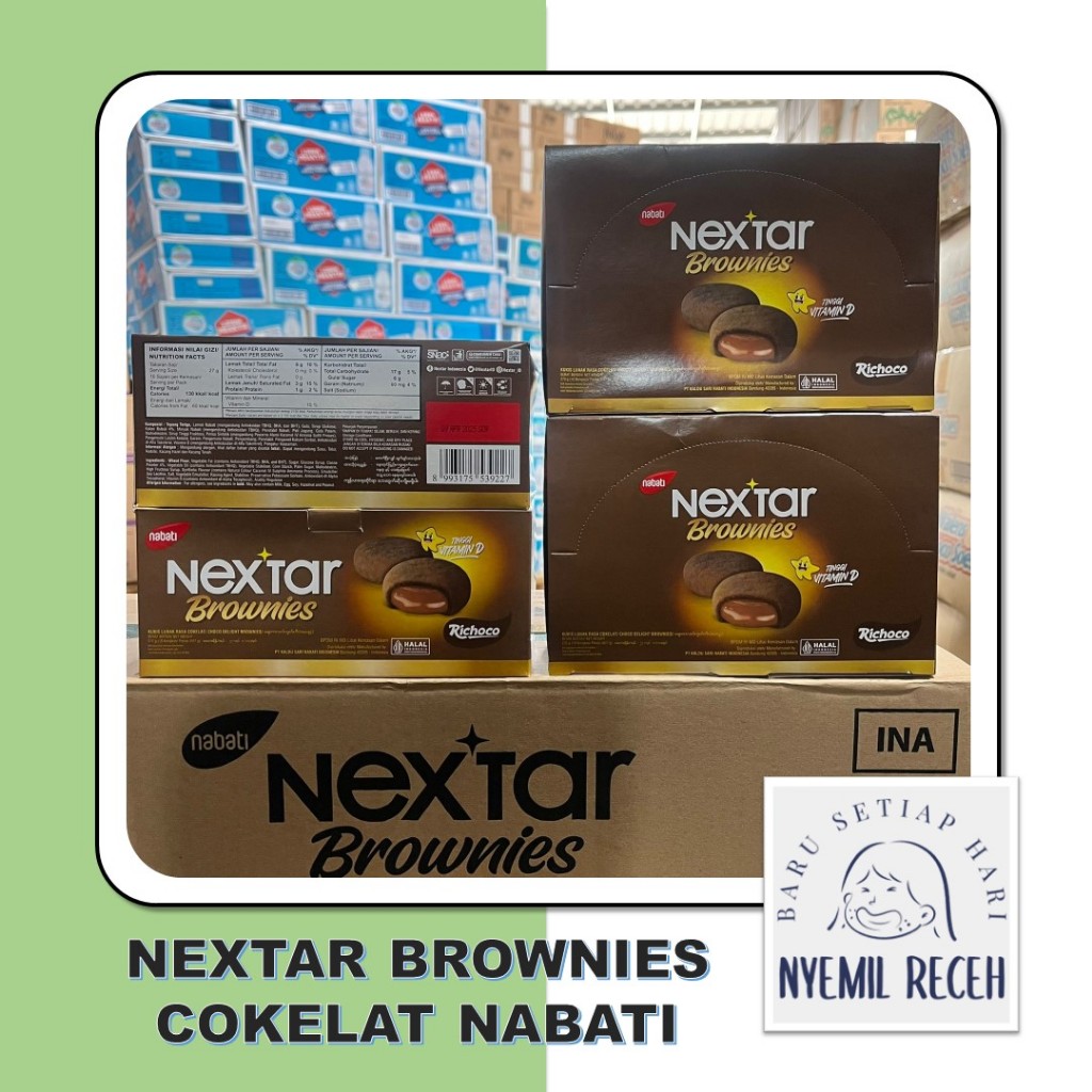 

Nextar Brownies Cokelat Nabati 27gr x 10pcs