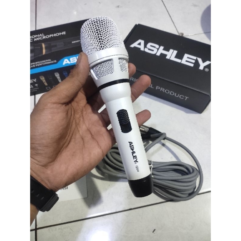 Mic Dynamic Kabel Ashley i200 i 200 Original Mik Vokal Kabel i-200 Ashley Microphone Wire Cable ASLI