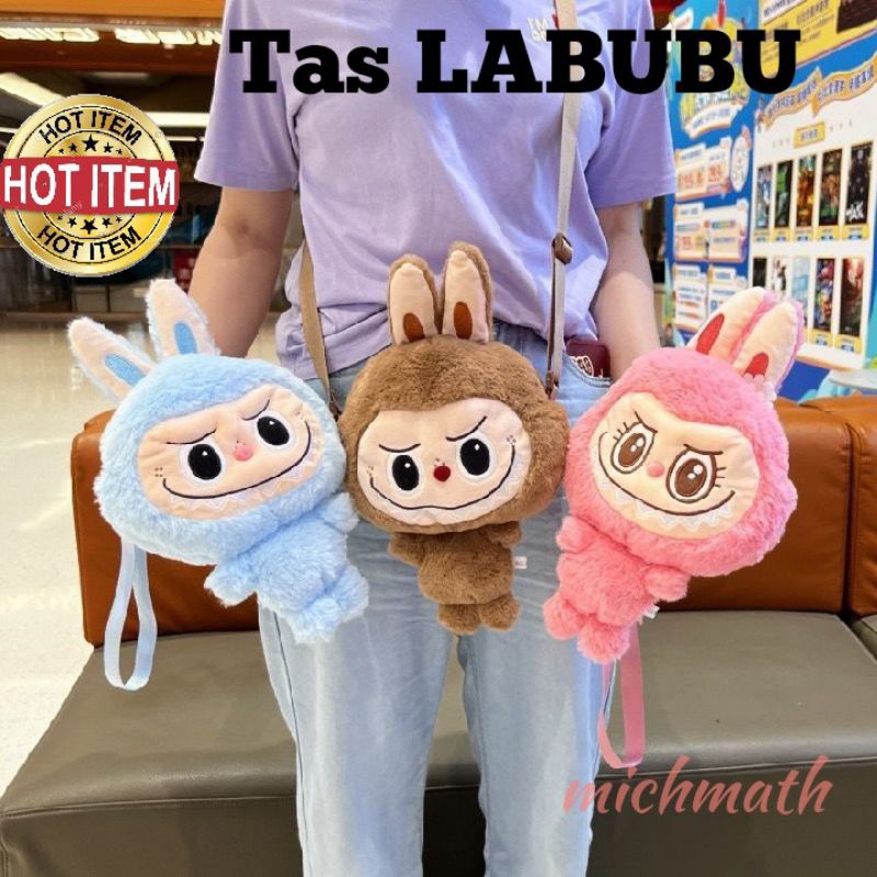 Tas selempang anak Labubu sling bag model lain Sanrio Melody Kuromi Cinnamoroll kitty princess pony 