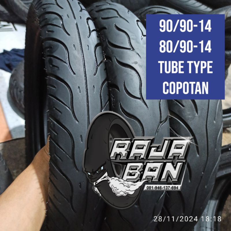 BAN MATIC ori copotan ring 14 80/90 90/90 tube type federal irc