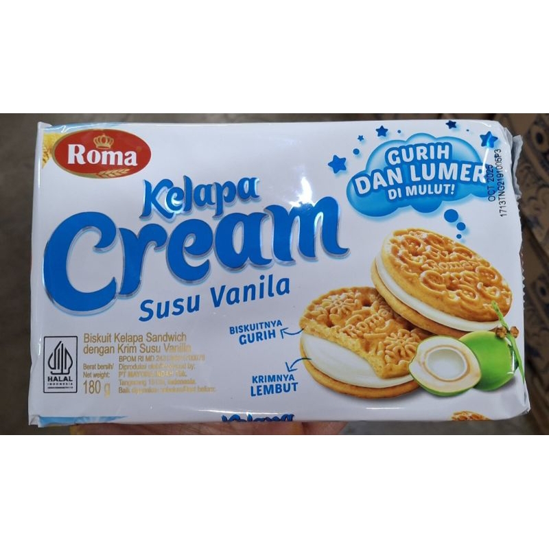 

Roma Kelapa Cream Rasa Vanila Kemasan 180 gram