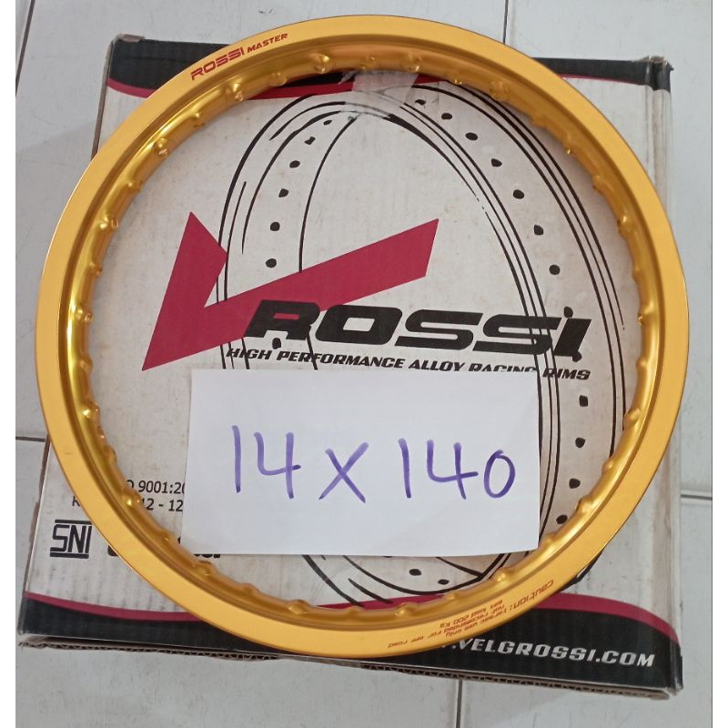 Lingkar 14 140 Gold Rim Motor depan Velg Jari-jari  Veleg Original V Rossi