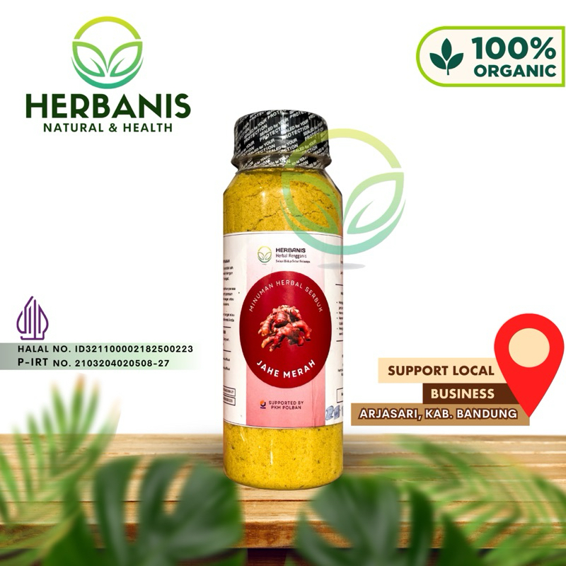 

Herbanis Herbal Jahe Merah Serbuk Botol Instan Alami 200gr