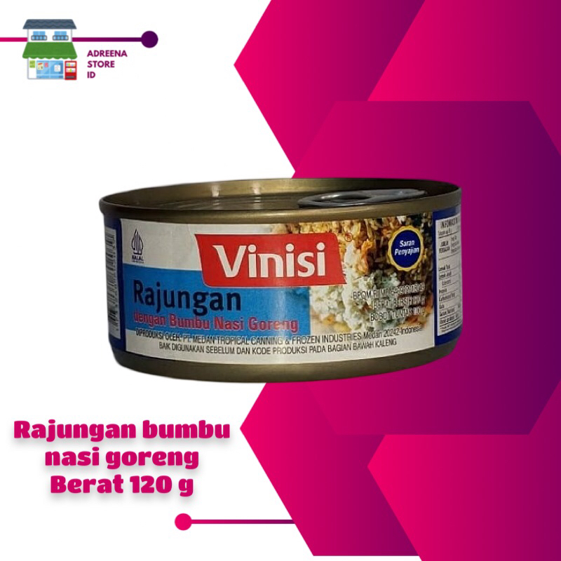 

VINISI RAJUNGAN BUMBU NASI GORENG BERAT 120g BAHAN MASAKAN OLAHAN