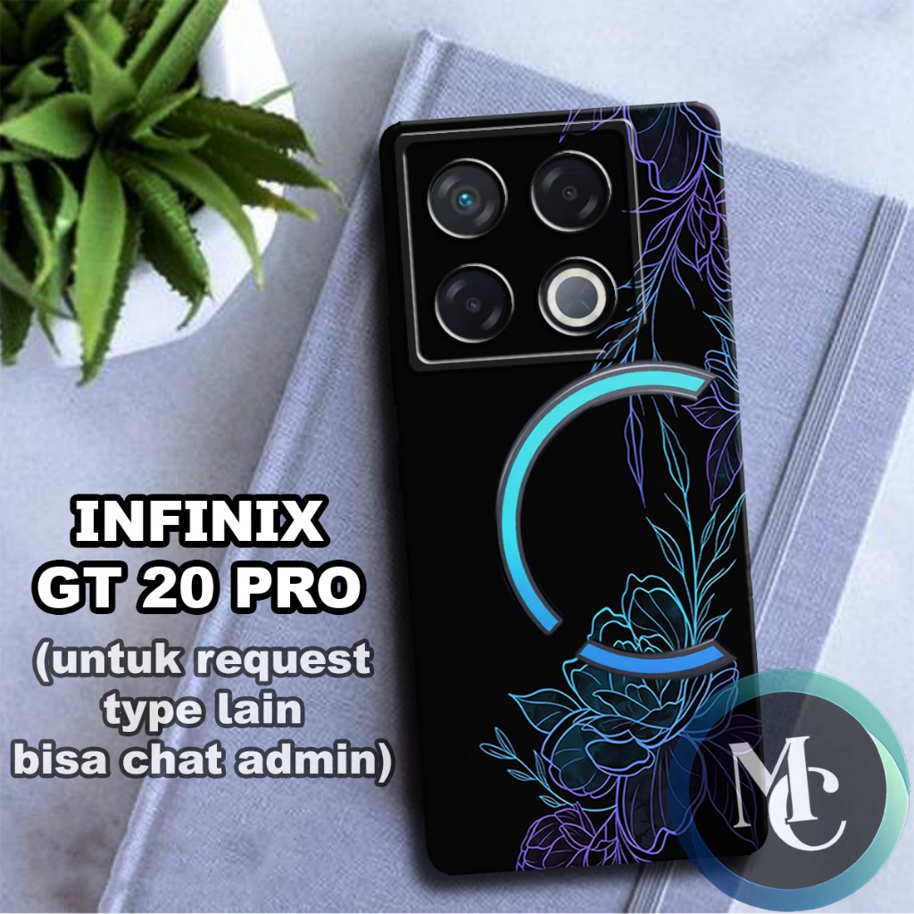 CC34/ Softcase karet lentur untuk INFINIX GT 20 PRO/Motif bunga/case INFINIX GT 20 PRO/kesing INFINI