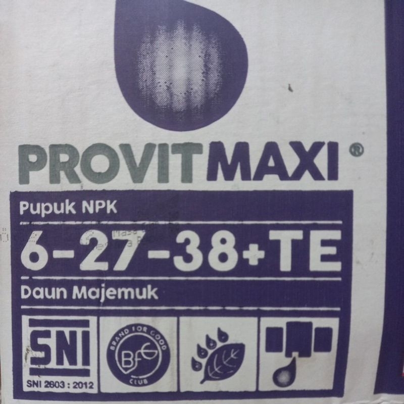 Pupuk NPK provit maxi kemasan 500 gram