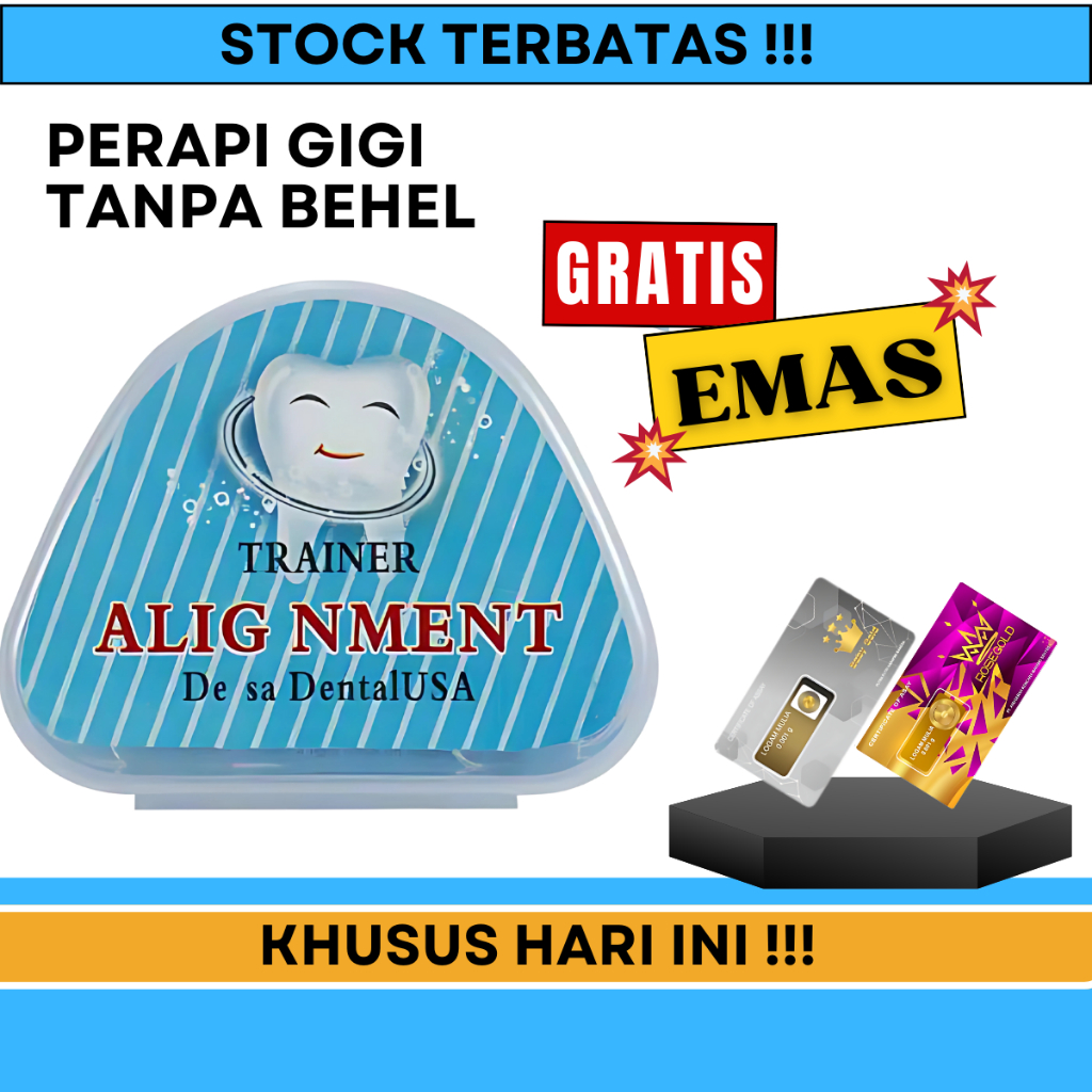 [ORI] Alat Perapi Gigi Tanpa Behel | Gigi Rata dalam 2 Bulan Made in USA