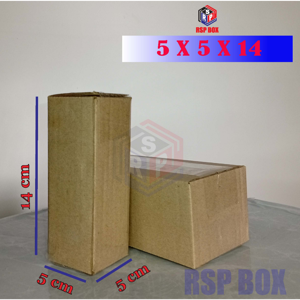 

Kardus packing ukuran 5x5x14 cm karton box packaging kemasan pembungkus murah