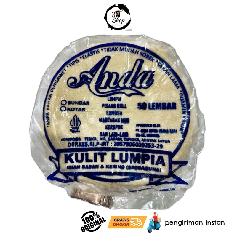 

KULIT LUMPIA BULAT ANDA ISI 50 LEMBAR