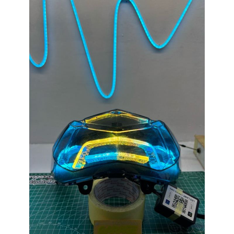 Stoplamp slim frame rgb vario led old