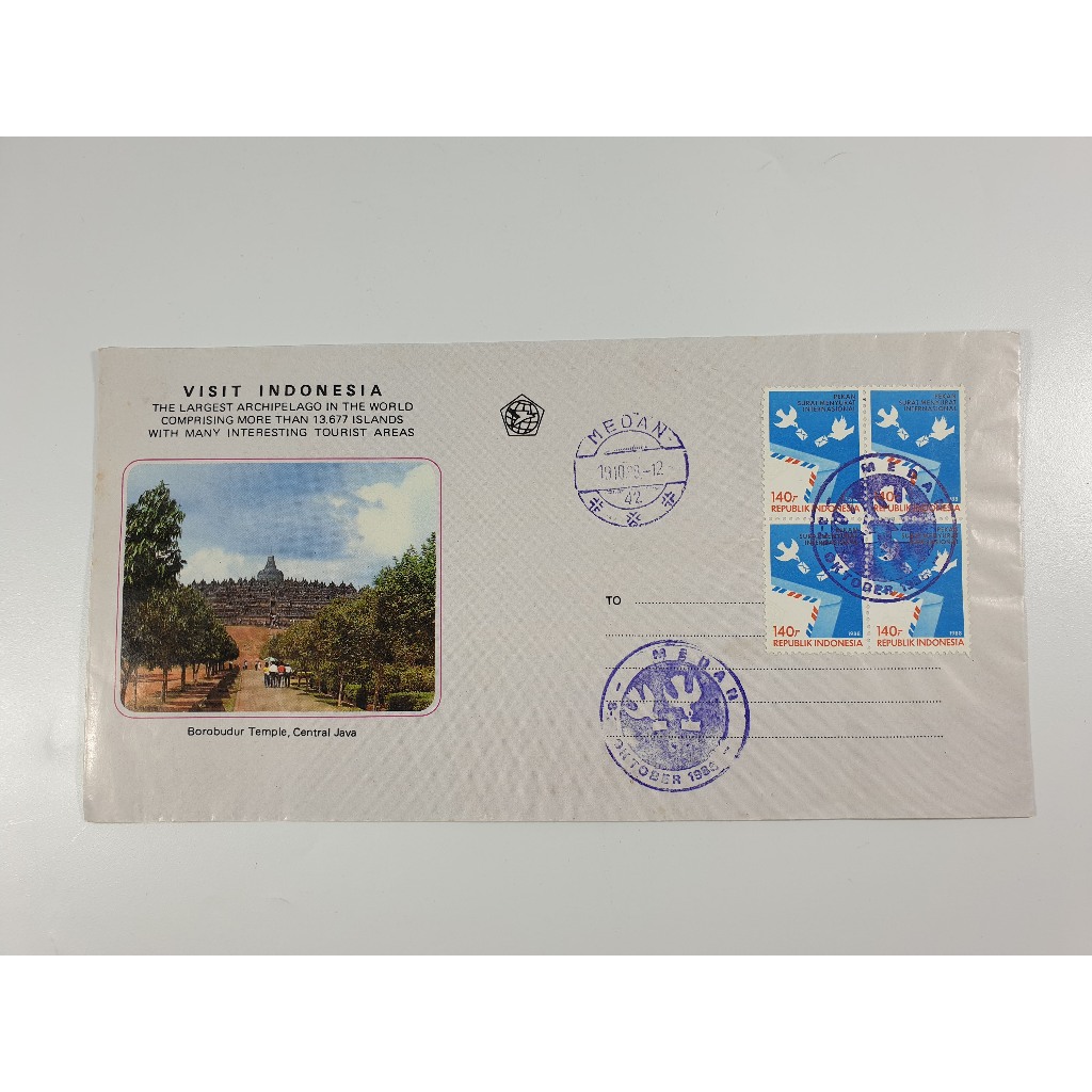 

Sampul Perangko 1968 stempel int. minggu penulisan surat tentang pembatalan L.W.W