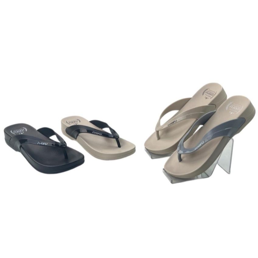 LUOFU E7161-BW4W Sandal Jepit Jelly Karet Eva Wanita