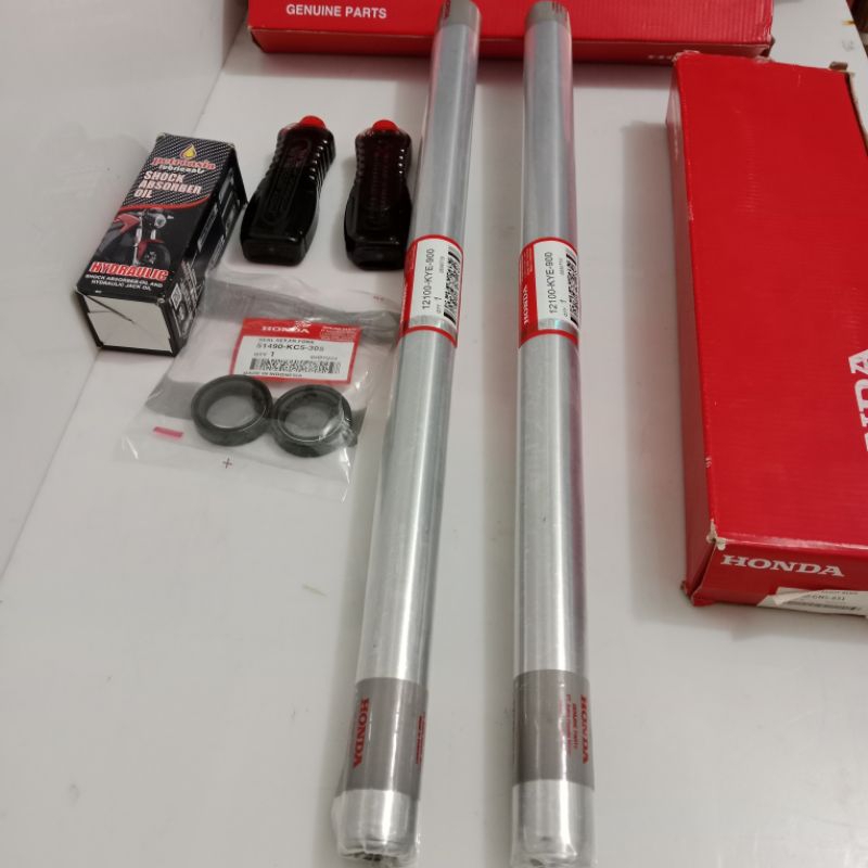As shock depan+Seal+Oli Honda KYE Verza Verza Megapro new 2pcs original