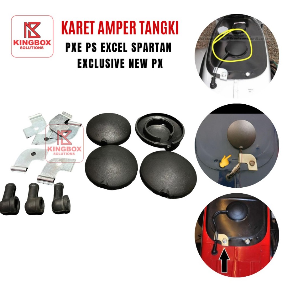Klem Karet Cap Tutup Amper Tangki Bensin Vespa PXE PS Excel Spartan Exclusive New PX