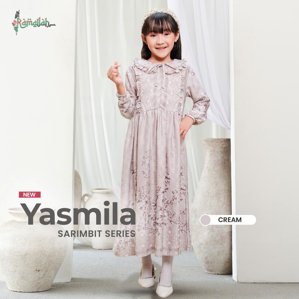 YASMILA DRESS KIDS  GIRLS - SARIMBIT LEBARAN YASMILA SERIES - Sarimbit Couple Keluarga Muslim Terbar