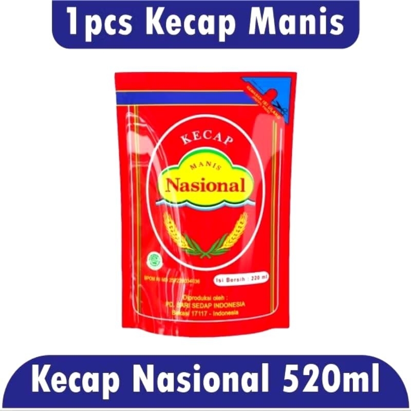 

Nasional Kecap Manis Refill 520ml Kemasan Pouch