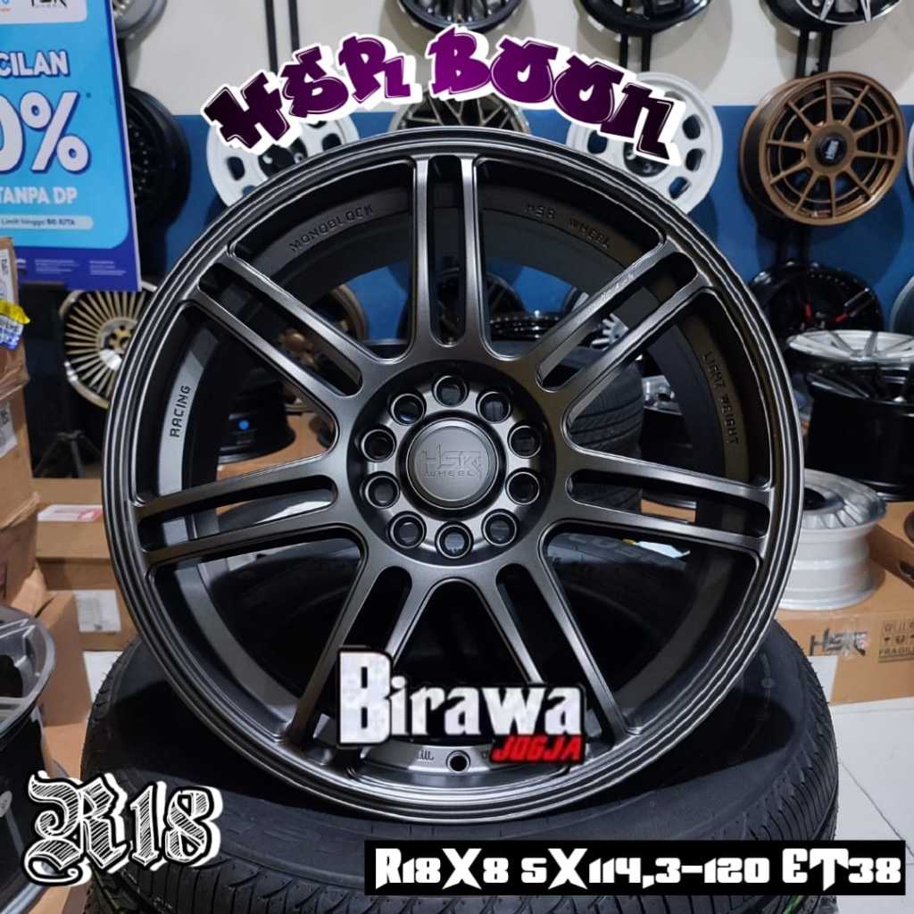 Velg Mobil Avanza Xenia Altis Innova Rush Terios Xpander Ring 18 Velg HSR Boon R18 Baut 5 Terlaris