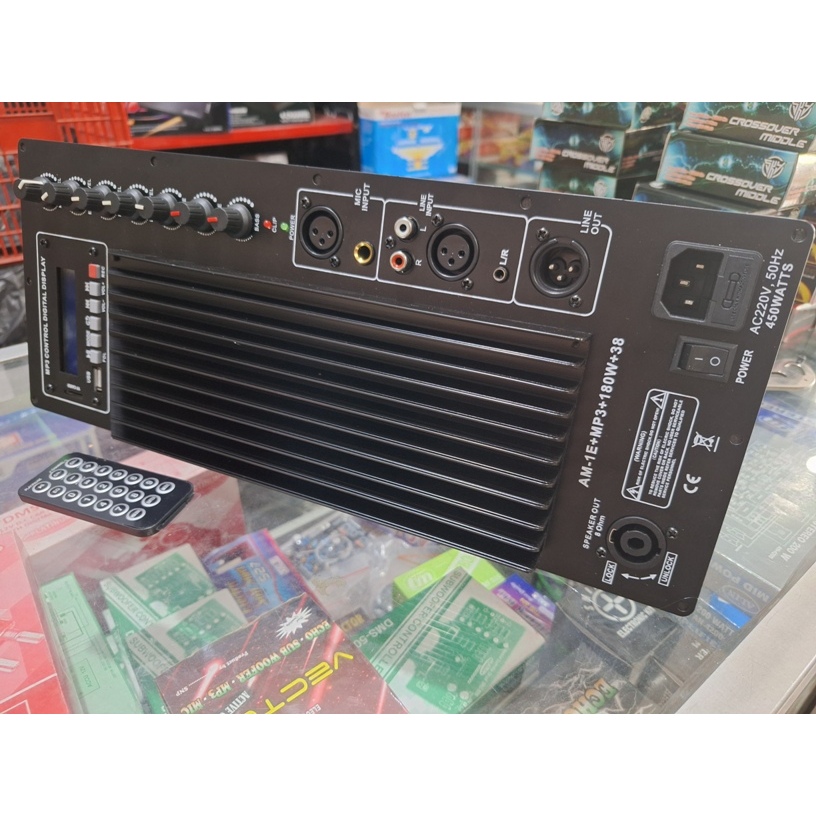 MESIN SPEAKER AKTIF 15 INC 450W MP3 BLUETOOTH MEETING SPEAKER 16X38CM