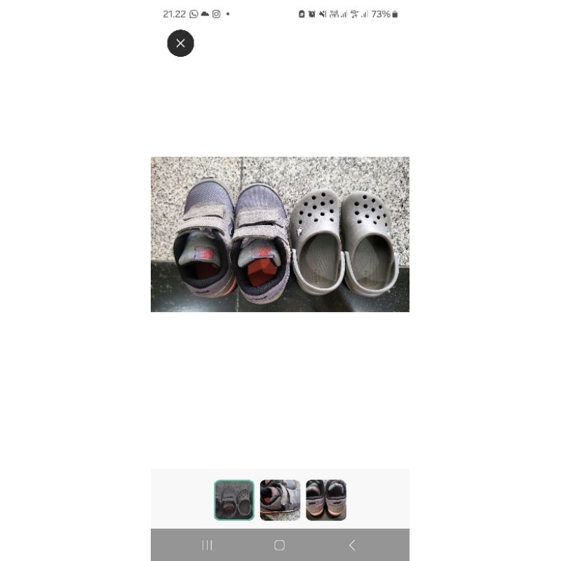 sandal anak crocs original dan nike