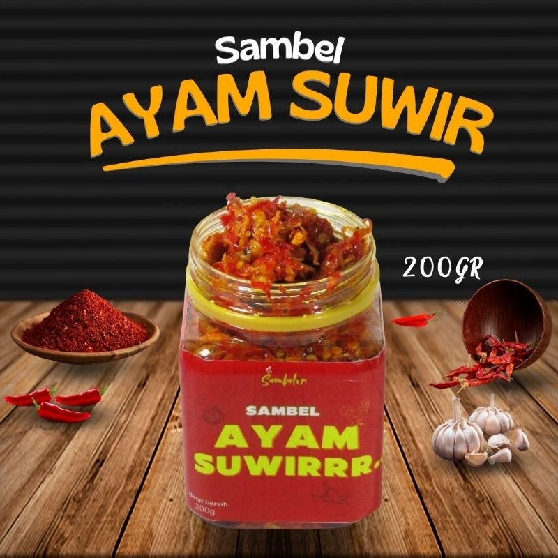 

SiSambelin - Sambel Ayam Suwir/Sambel Lauk/Sambel Pedas - [200 Gram]