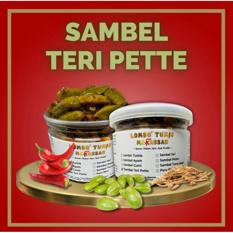 

Sambal Teri Pete Lombo' Tumis Makassar