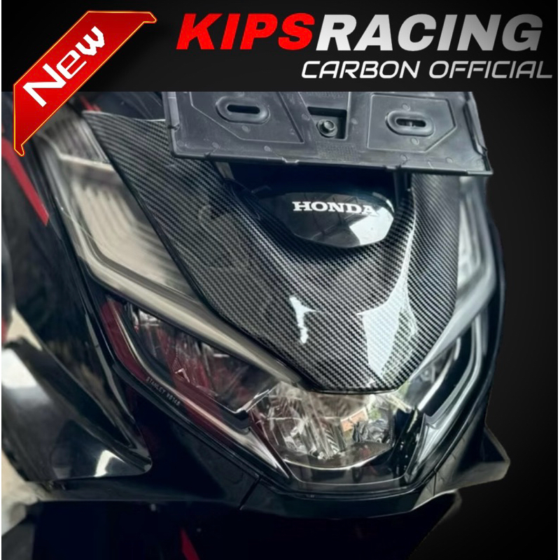 COVER DASI PCX 160 CARBON GLOSY ▪️Cover dasi pcx 160 carbon KIPS racing dasi depan pcx 160 carbon va