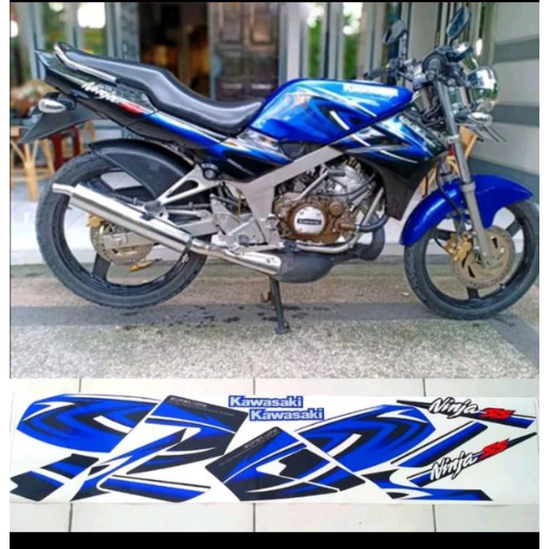 stiker striping ninja ss 2011 biru