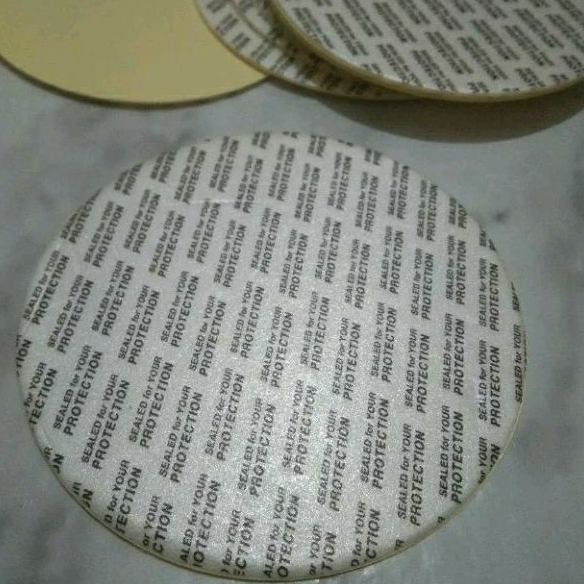 

Foam Stiker Tutup Toples Plastik 10's Liner Sticker Sealer Lapisan Tutup dalam