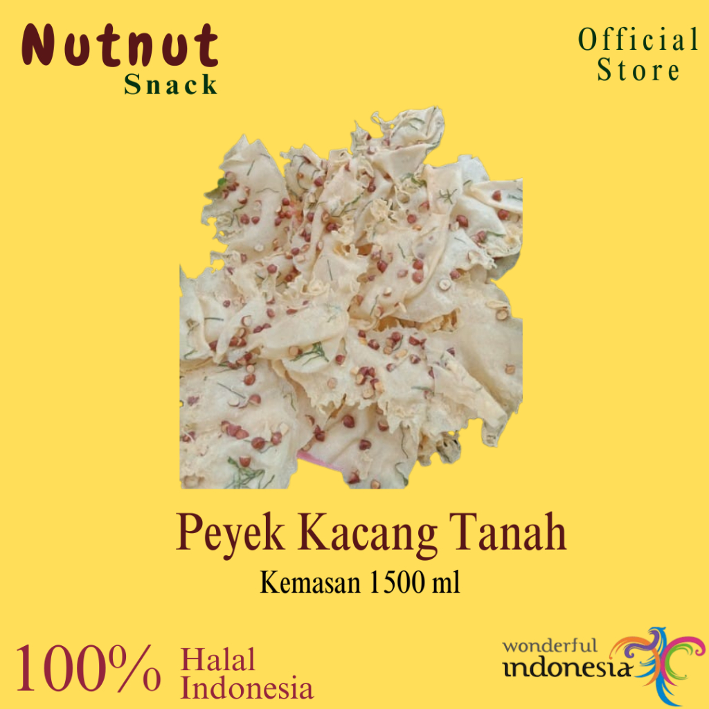 

Rempeyek Peyek Kacang Tanah Premium Enak Gurih Kriuk Cemilan Tradisional Tanpa Bahan Pengawet Nutnut Snack