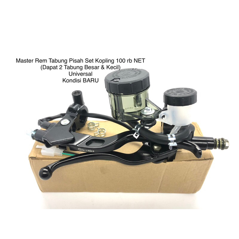 Masterrem Master rem tabung pisah brembo noname set kopling universal master rem masterem t abung pi