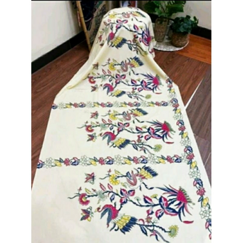 TERLARIS KAIN BATIK SOLO ENCIM MERAK NANGKRING PUTIH