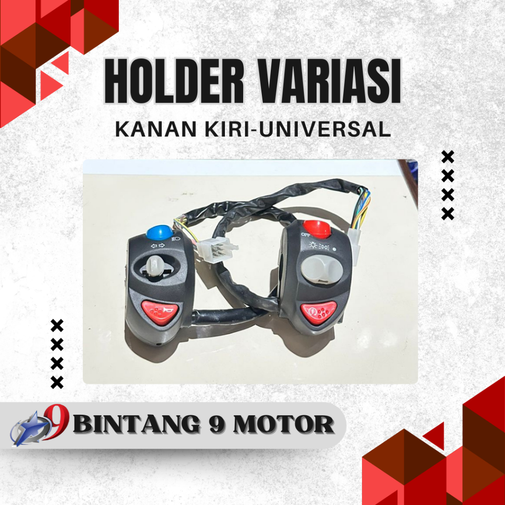 HOLDER VARIASI KANAN KIRI-BINTANG SEMBILAN MOTOR