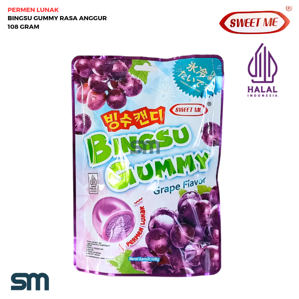 

SWEET ME PERMEN LUNAK BINGSU GUMMY ANEKA RASA BUAH 108 GRAM