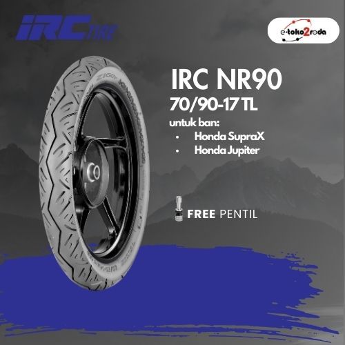 BAN IRC TUBELESS ZIGGY NR90 70/90 RING 17