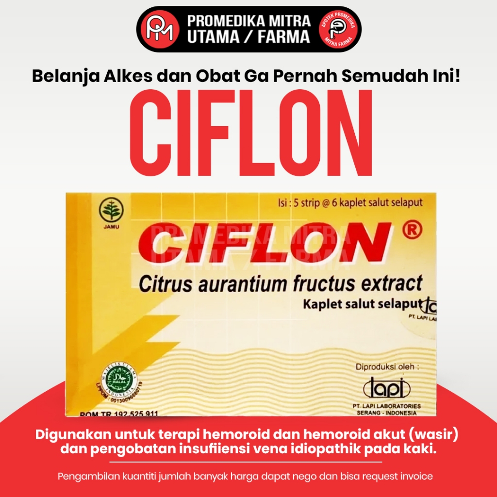 Ciflon Tablet / Strip 6 Tablet / Terapi Wasir Hemoroid