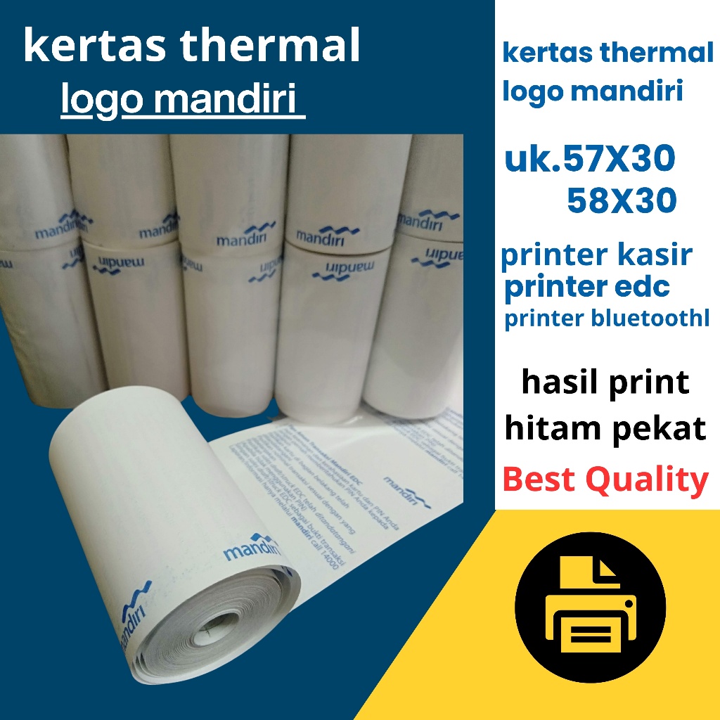 

KERTAS THERMAL EDC LOGO MANDIRI 57X30
