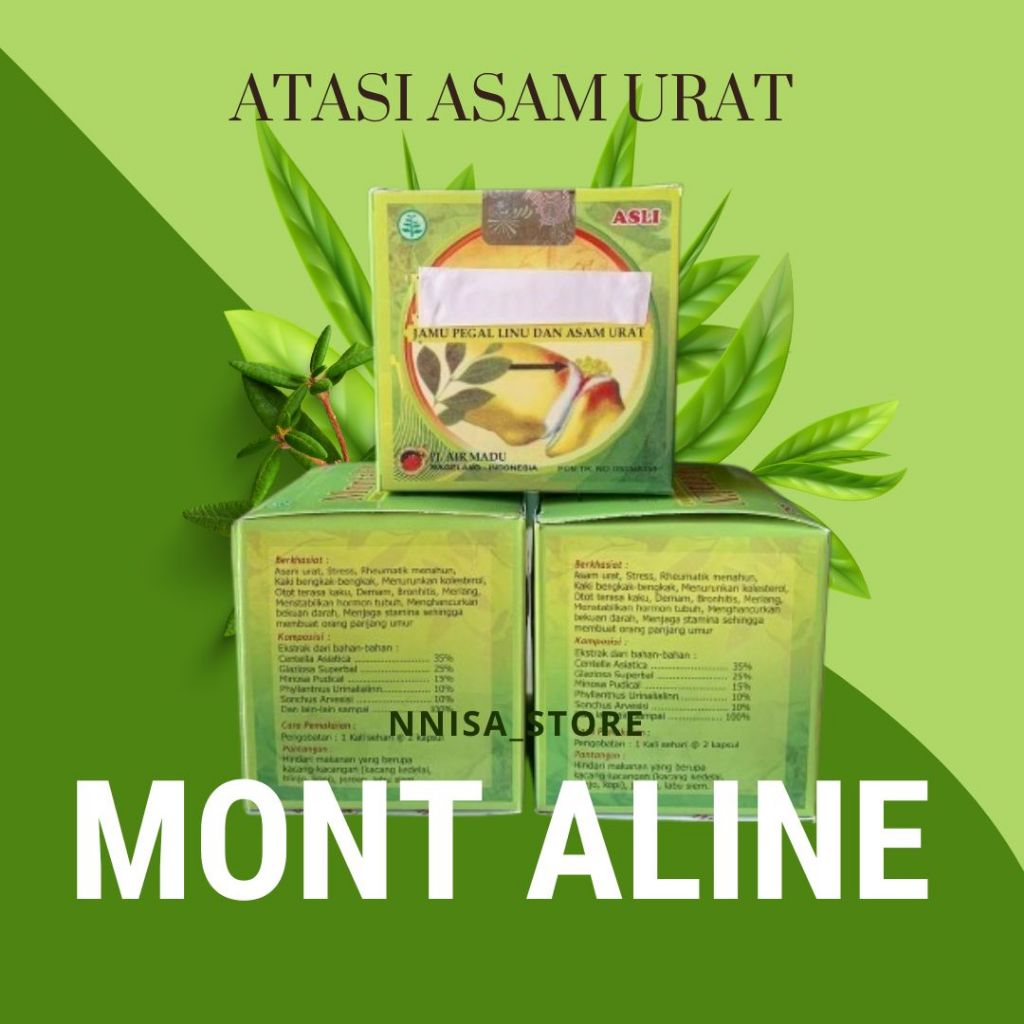 

m0on ta line /minuman herbal asam urat