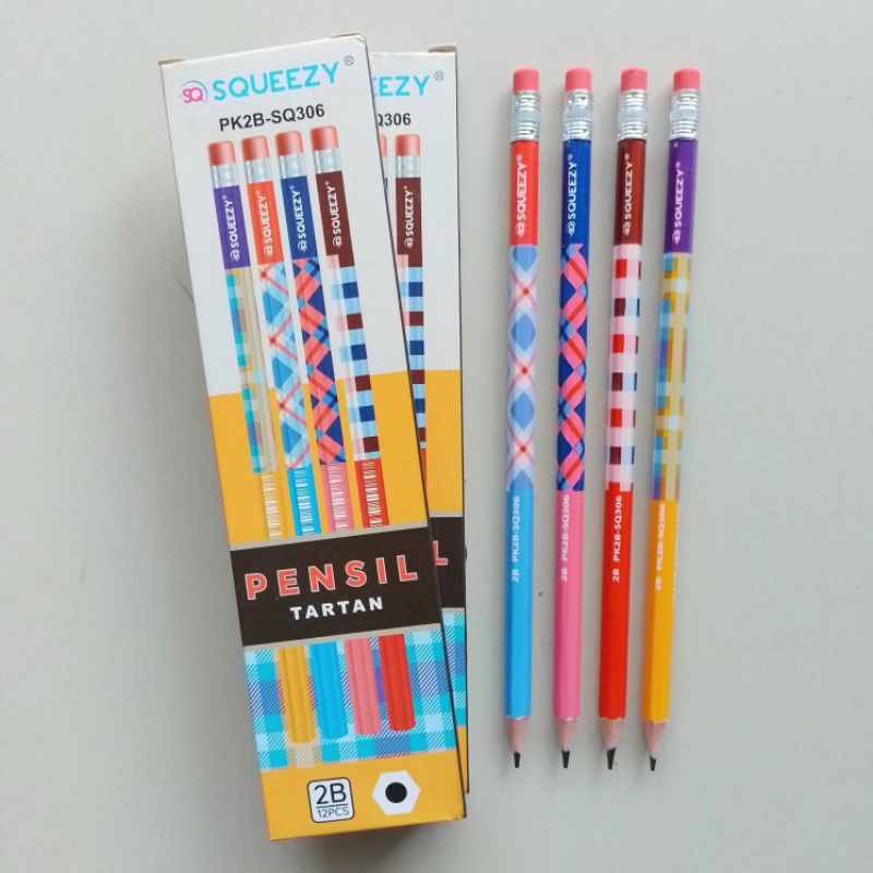 

Pensil Kayu 2B Squeezy PK2B-SQ306 ( 12 Pcs ) [ Original ]